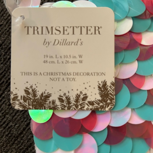 Trimsetter Sequin Christmas Stocking - Picture 2 of 3